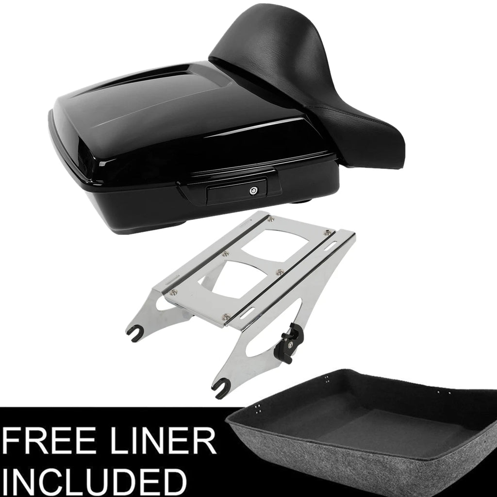 Chopped Trunk Backrest Mount Rack for Harley Touring Road Glide (2014–2026)