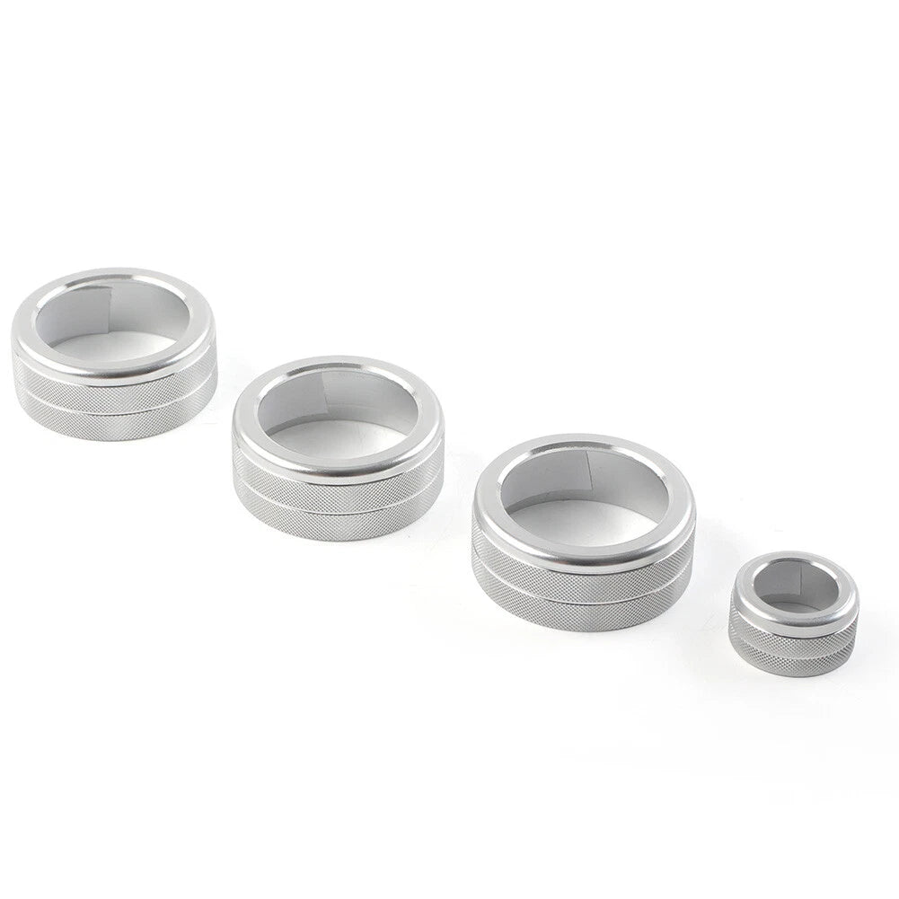 Silver AC Climate Control Knob Ring Cover for Honda Civic CR-V (2023-2024)