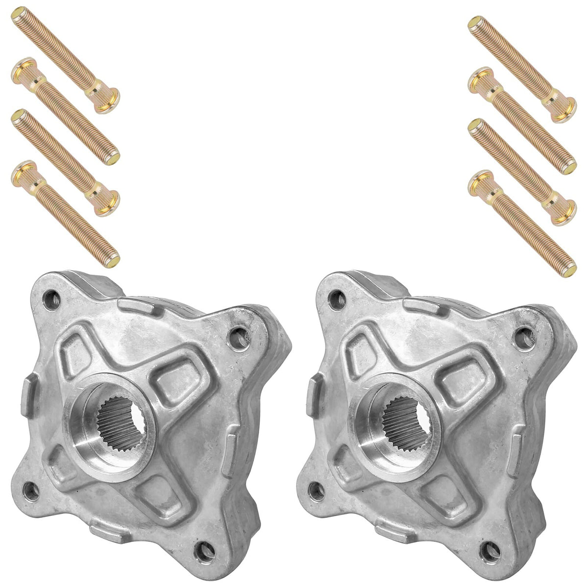 Front Wheel Hubs and Studs for Polaris RZR 800 EFI (2010–2014)