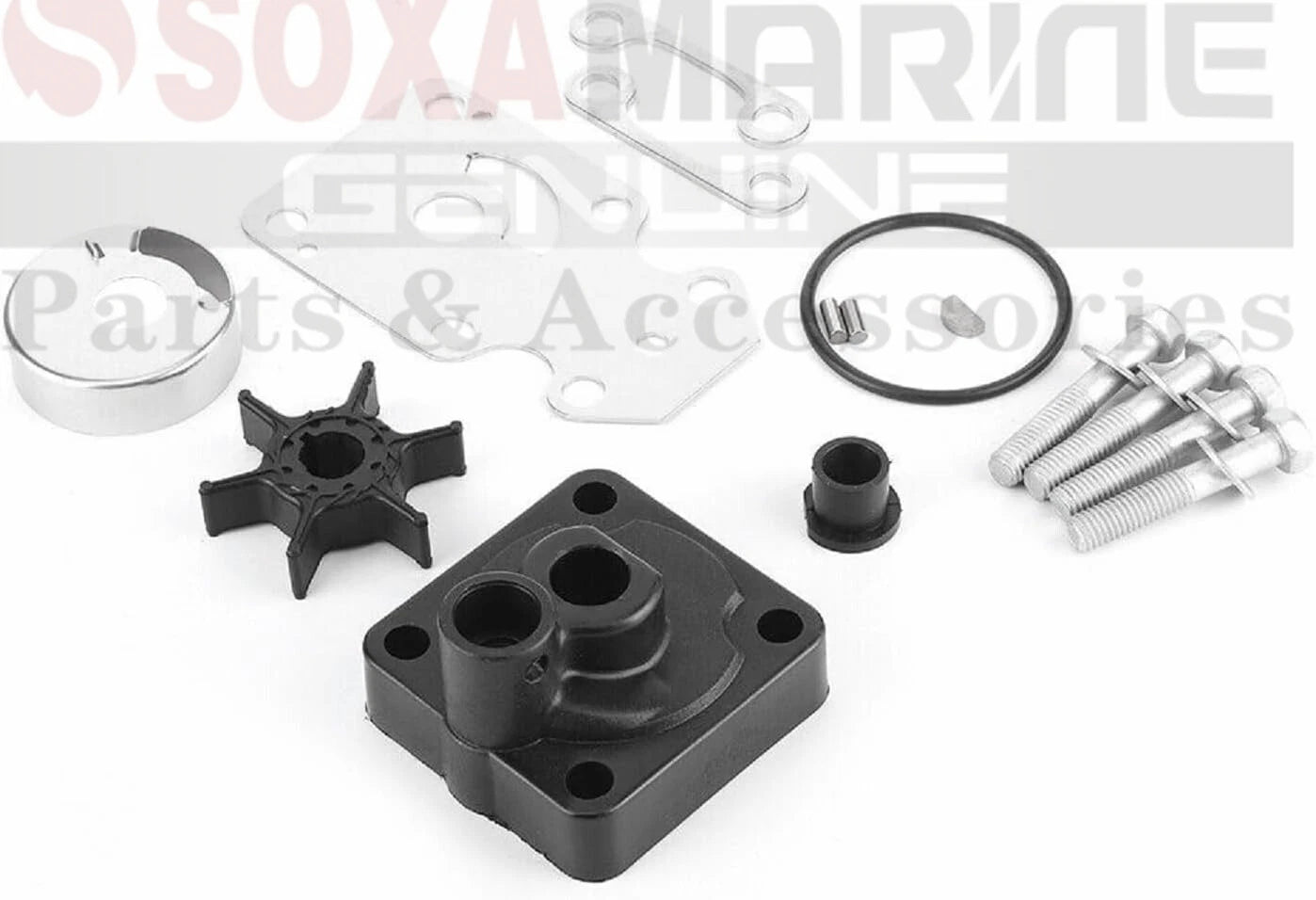 Water Pump Rebuild Kit for Yamaha Marine F15C F20 (18-3479, 6AH-W0078-00)