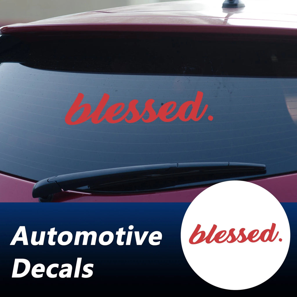 Reflective Bumper Decal for - Red, Personalized