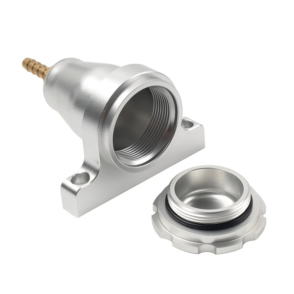 Upgraded Billet Hydraulic Clutch Reservoir for Universal Application (Silver)