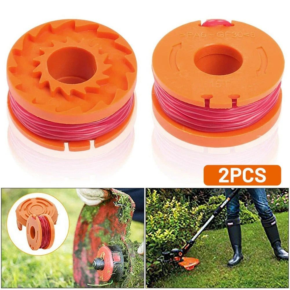 2pcs Replacement Spool and Line for WORX WG150E (2010–2023) WA0004