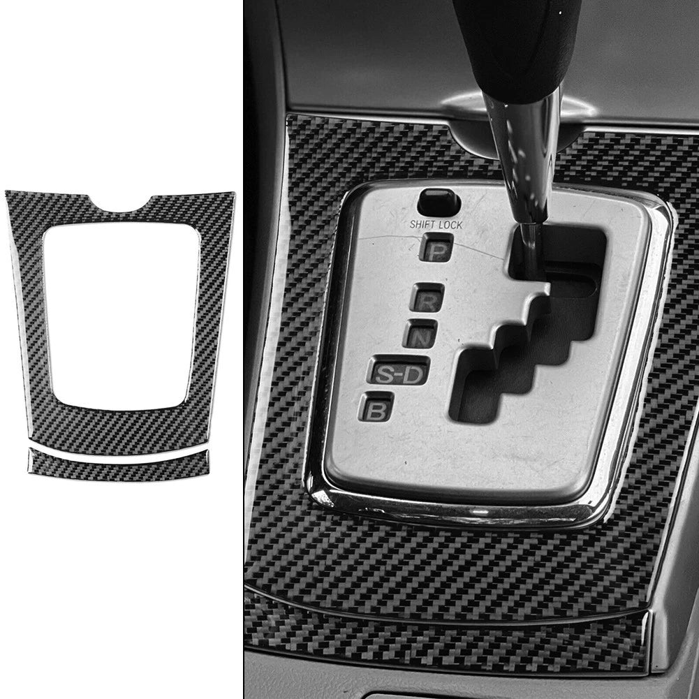 Carbon Fiber Gear Shift Panel Frame Cover Trim for Corolla (2007–2013)