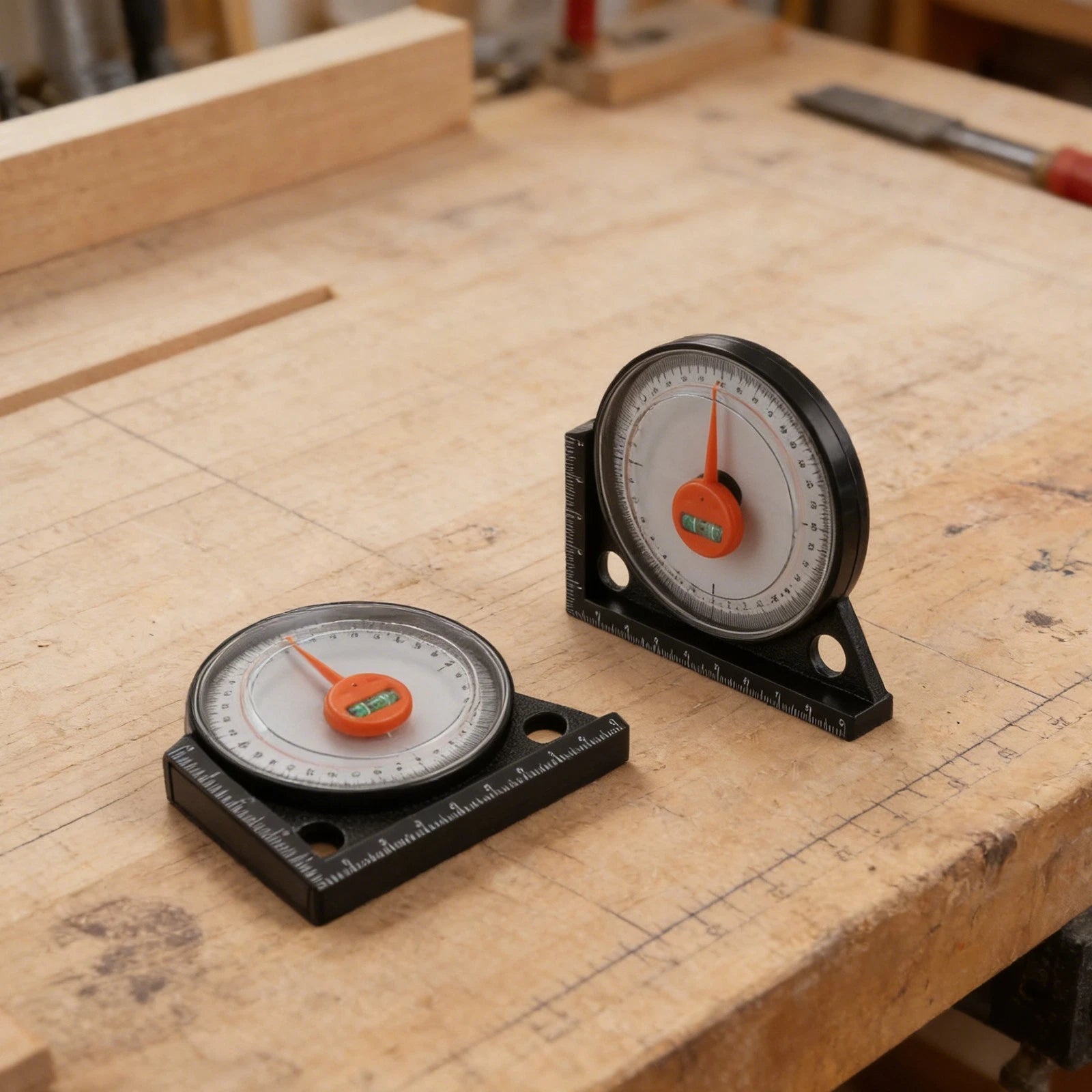 2X Magnetic Protractor Level Finder Angle Meter Tool