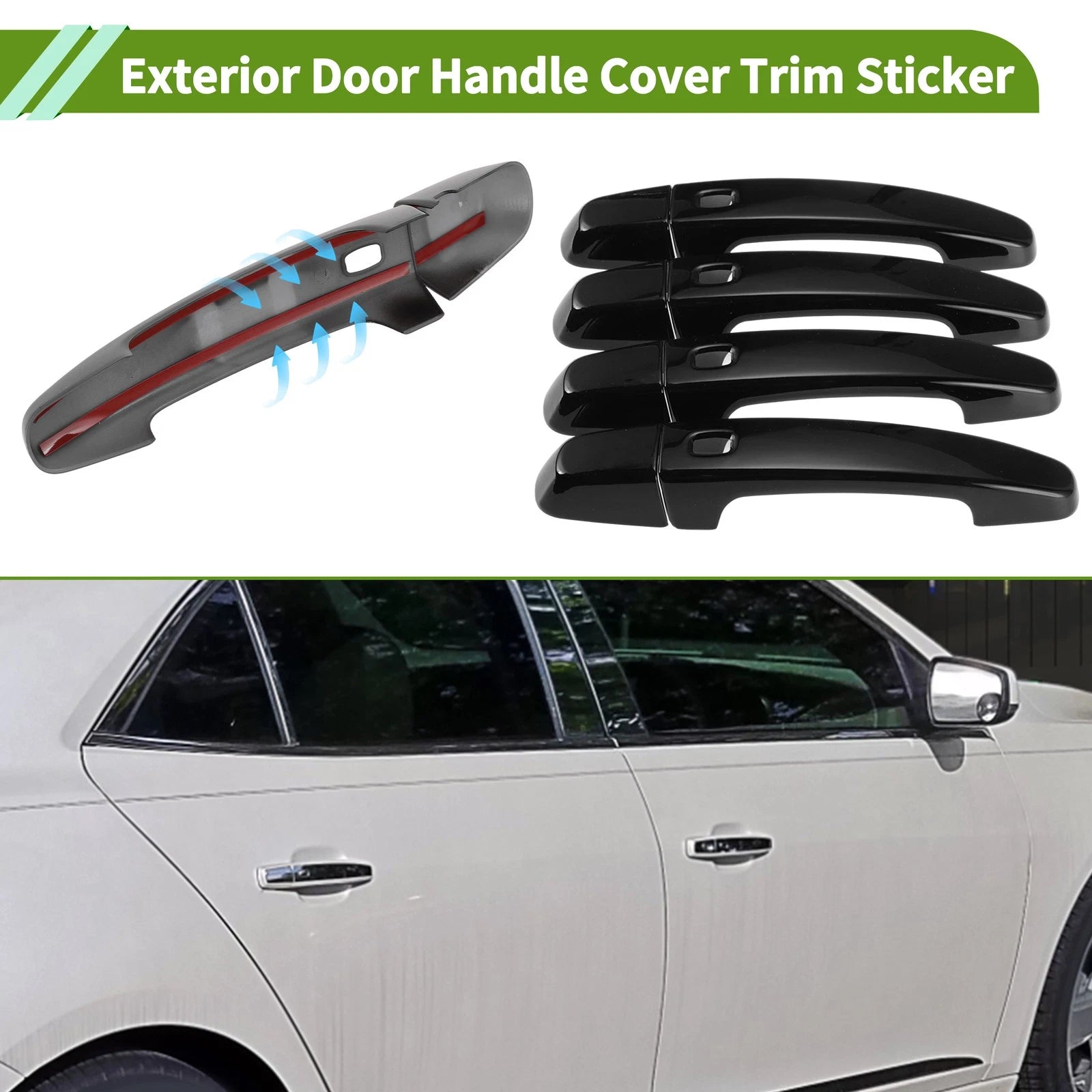 Door Handle Cover Front Rear Set for Chevrolet Malibu (2016–2025)