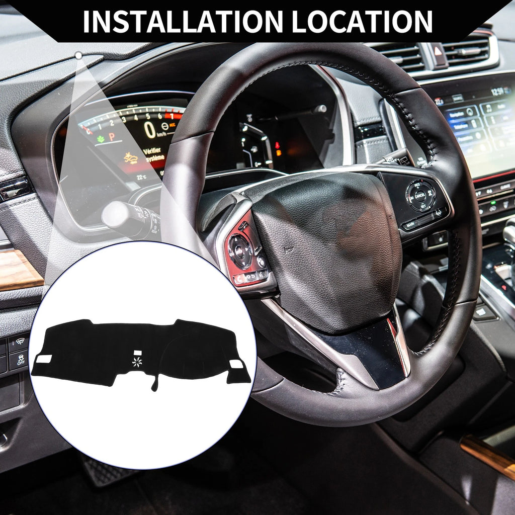 Dash Cover Mat Protector Black for Honda Civic 11th (2021–2024) 1 Set