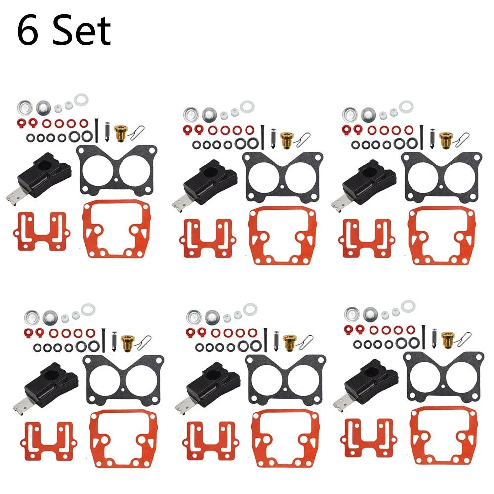 6X Carburetor Repair Kit for Johnson Evinrude V4 85-140HP 439076