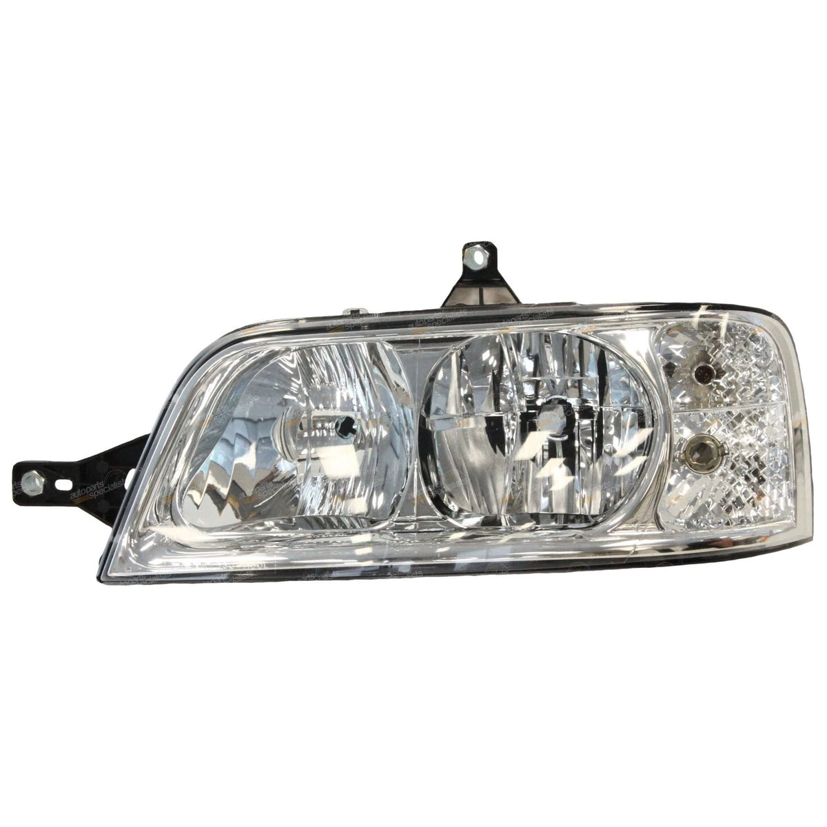 Clear/Chrome Halogen Headlights Pair LH+RH for Fiat Ducato (2002–2007)