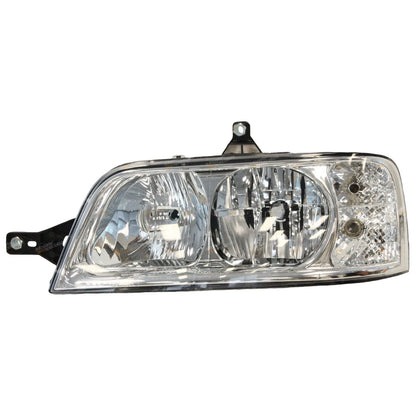 Clear/Chrome Halogen Headlights Pair LH+RH for Fiat Ducato (2002–2007)
