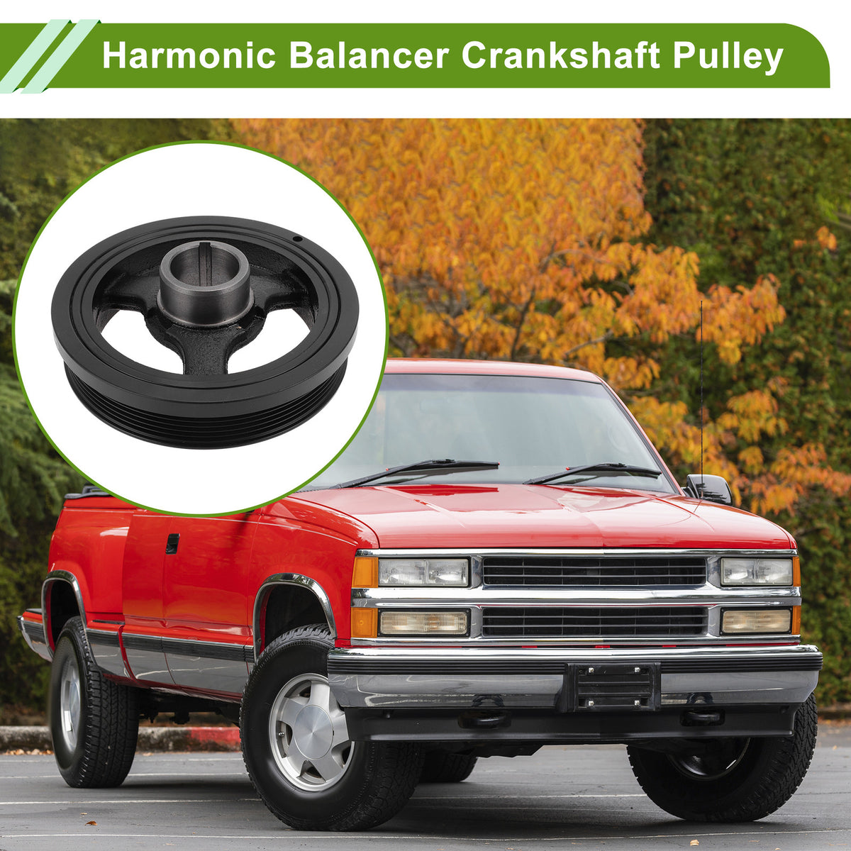 Engine Harmonic Balancer Crankshaft Pulley for Chevrolet Traverse (2009–2017)