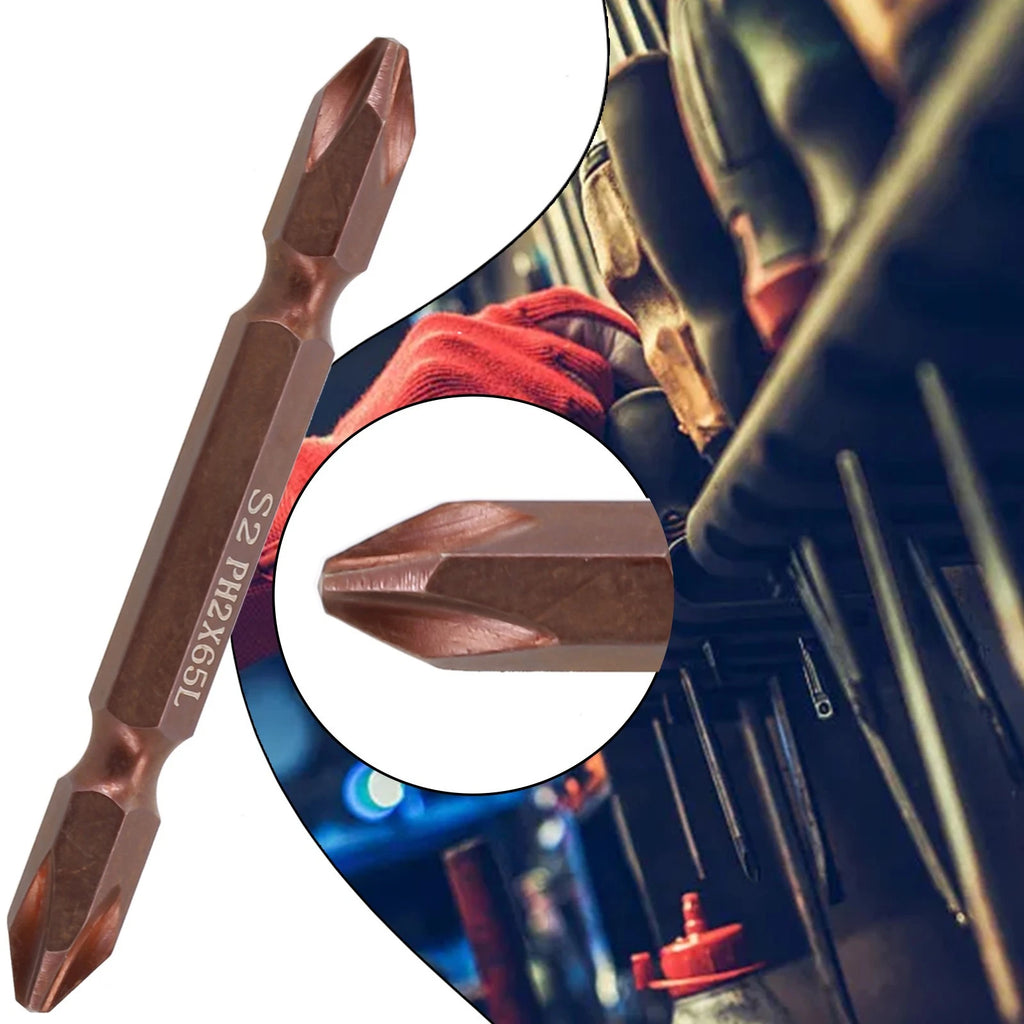 PH2 Magnetic Screwdriver Bits for Universal Use (1/4 Hex Shank)