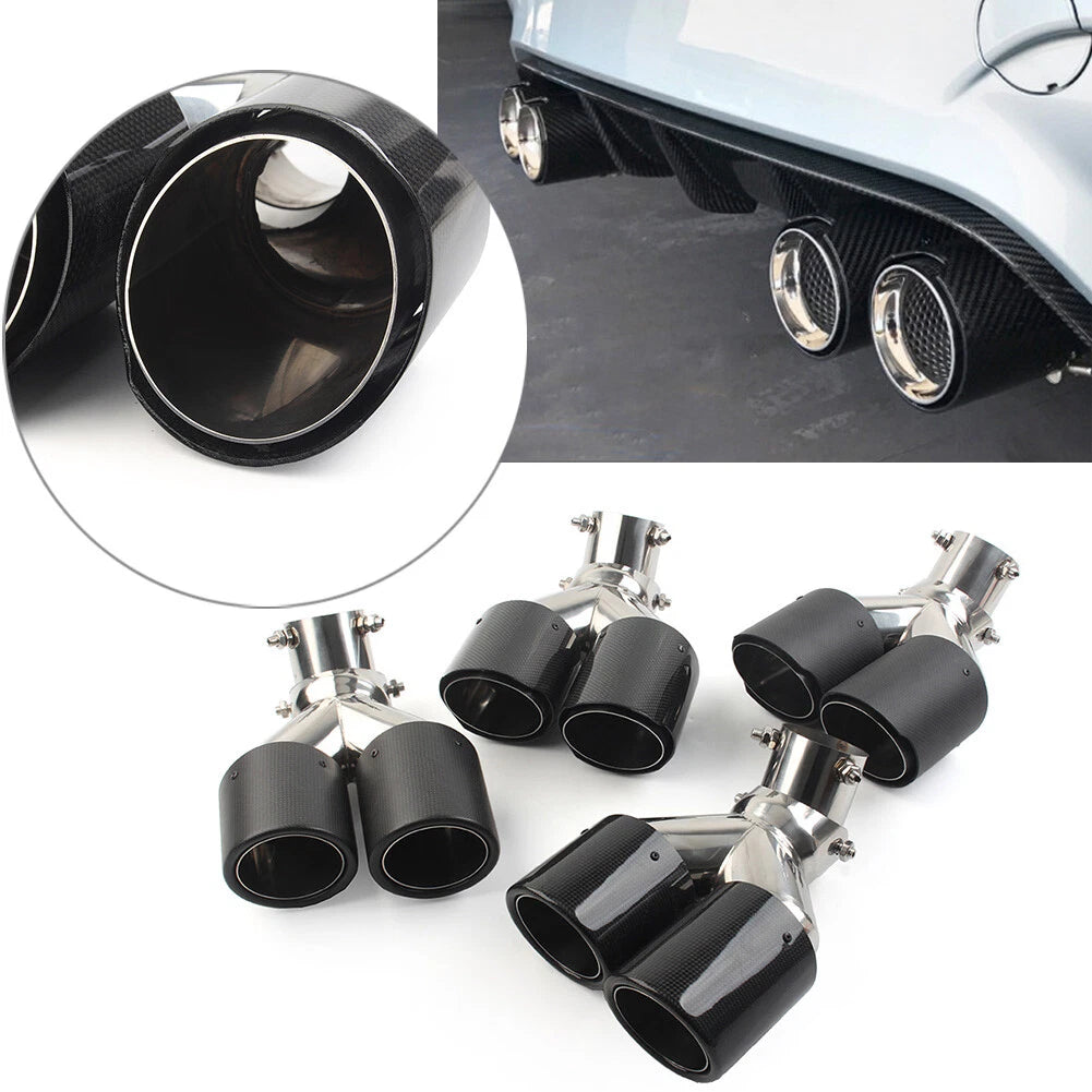 Carbon Muffler Tip for Universal Cars (89mm Outlet)