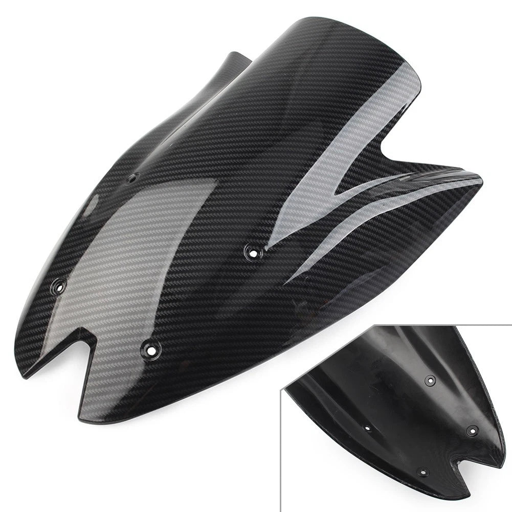 Windshield Windscreen Shield for Kawasaki Z1000 (2010–2013) ABS Carbon Fiber Black