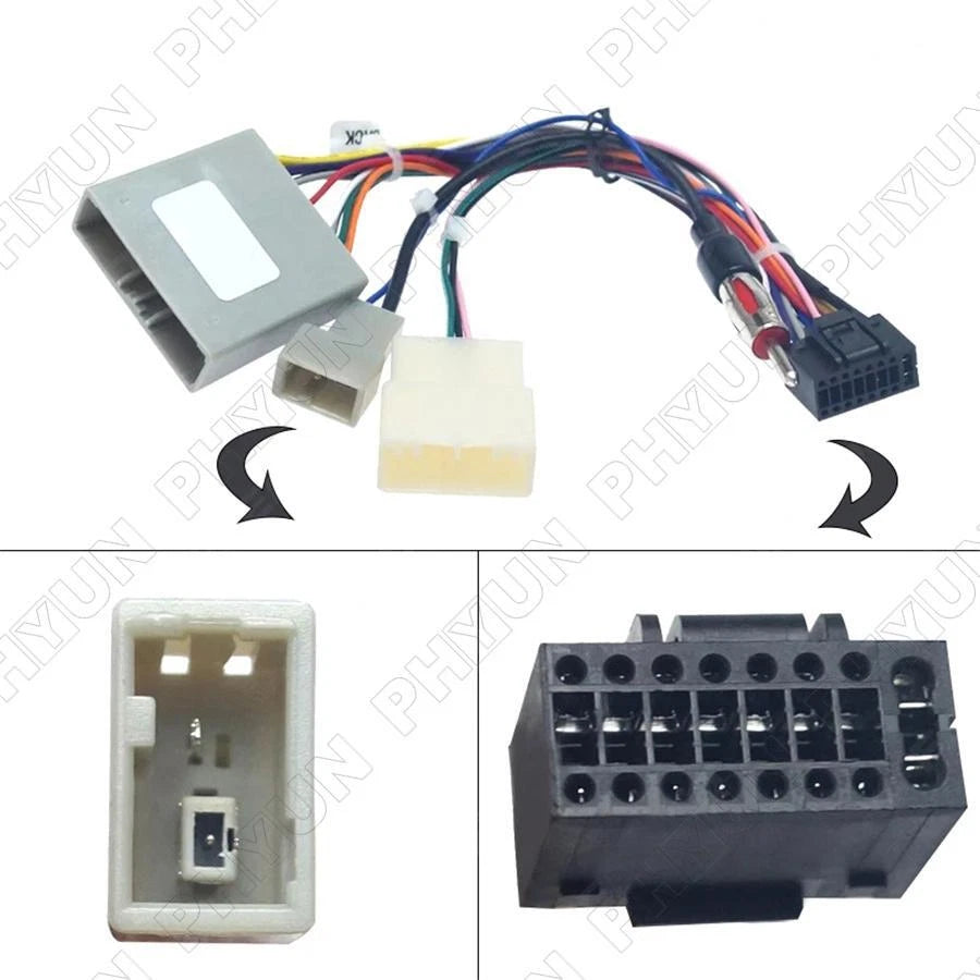 16-Pin Android Stereo Wiring Harness Power Cable For Honda Civic CR-V 2006-2009