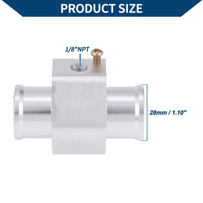 Water Temp Sensor Kit 1/8"NPT for Auto Radiator Cooling (195°F Off)