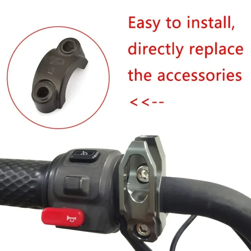 Scooter Brake Pump Holder Clamp Bracket with Helmet Hook for Convenient Storage