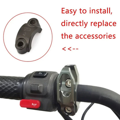 Scooter Brake Pump Holder Clamp Bracket with Helmet Hook for Convenient Storage