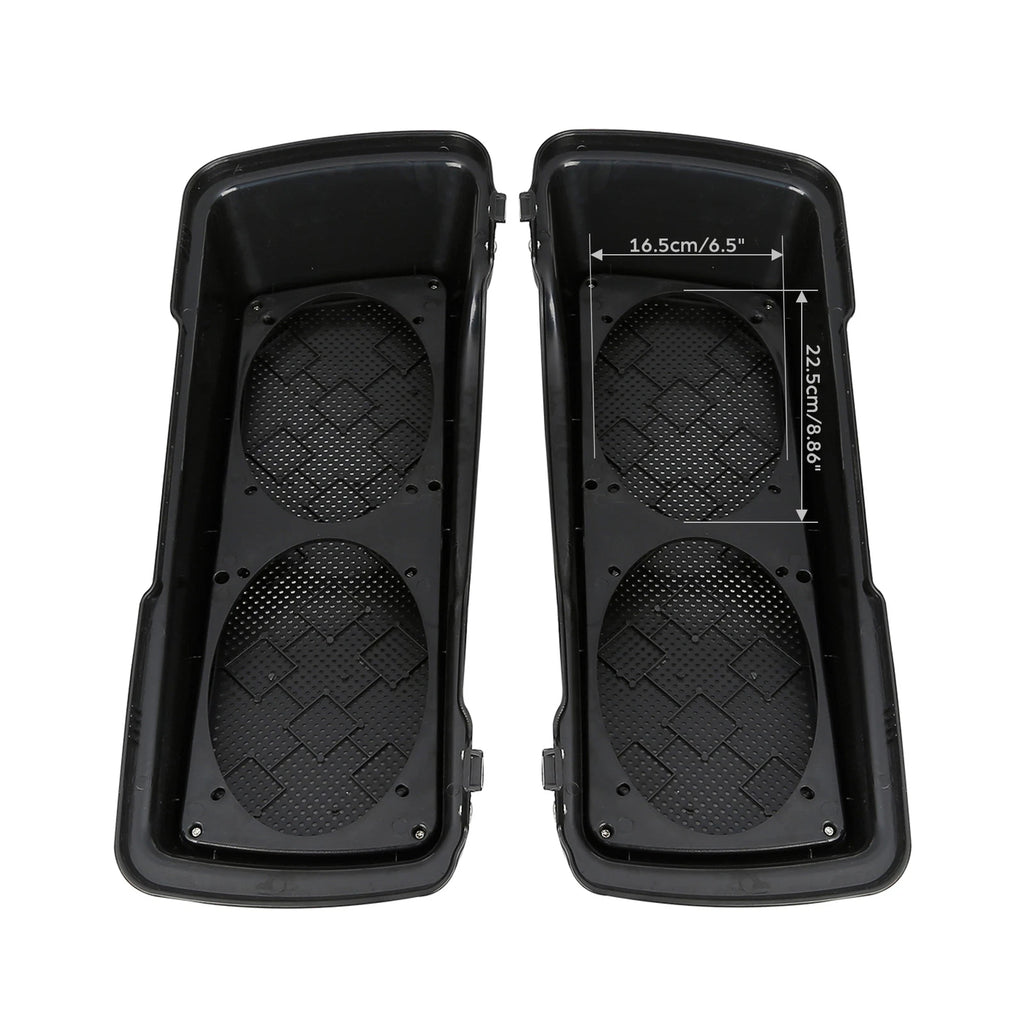 Dual 6"x9" Saddlebag Speaker Lids for Harley Touring Electra Glide (1994–2013)