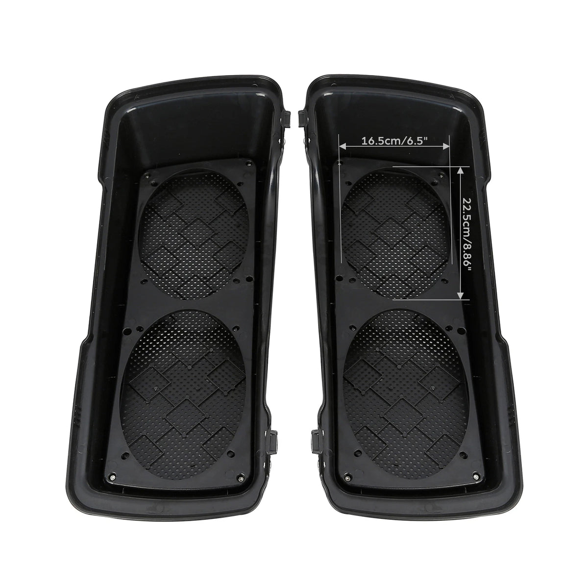 Dual 6"x9" Saddlebag Speaker Lids for Harley Touring Electra Glide (1994–2013)