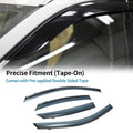 Window Deflectors Side Window Vent Visor Black 1 Set for Toyota Avalon (2019–2022)