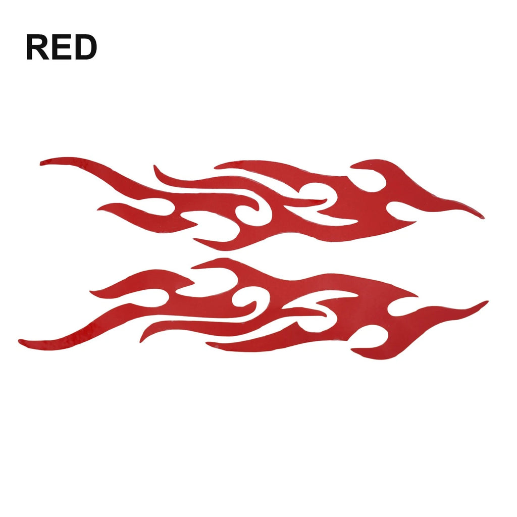 Flame Sticker for Motorcycle (Multi-color, Waterproof)
