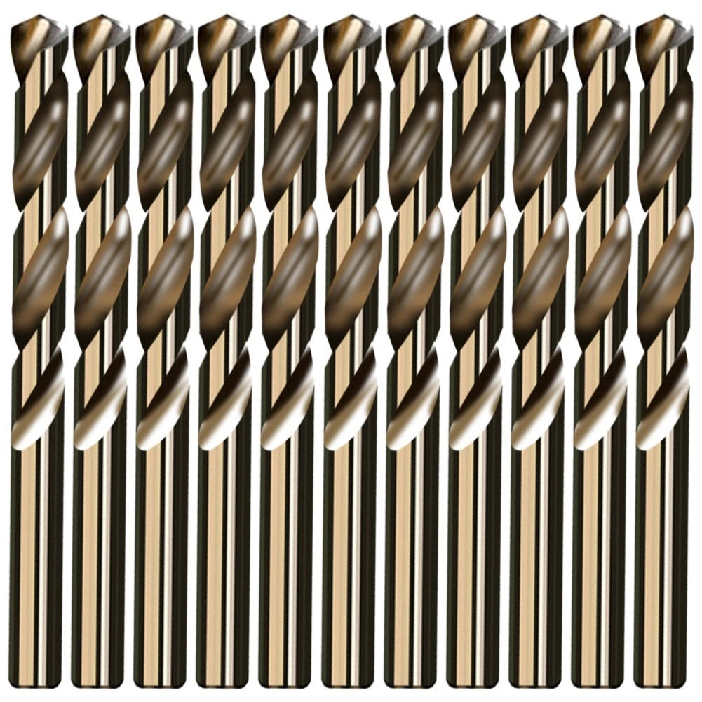 Enhanced Cobalt Steel Drill Bits for Stainless & Hard Steel
