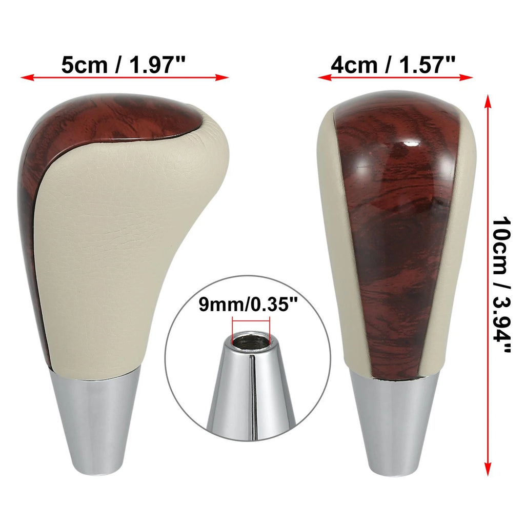 Wood Pattern Gear Shift Knob Replacement for Toyota Lexus (Beige, 2010–2024)