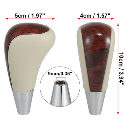 Wood Pattern Gear Shift Knob Replacement for Toyota Lexus (Beige, 2010–2024)