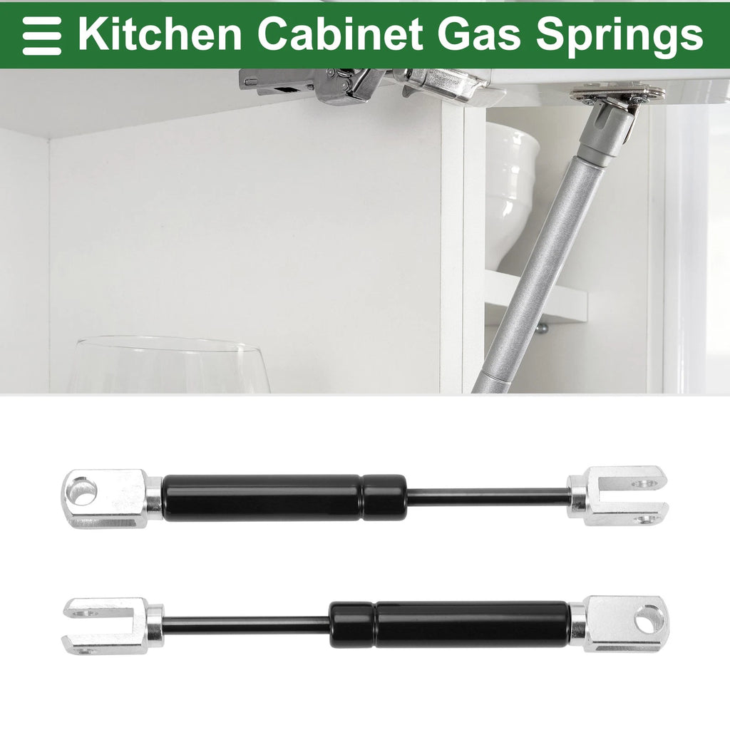 2Pcs Lift Supports Struts for (7 Inch, Black U Shape End)