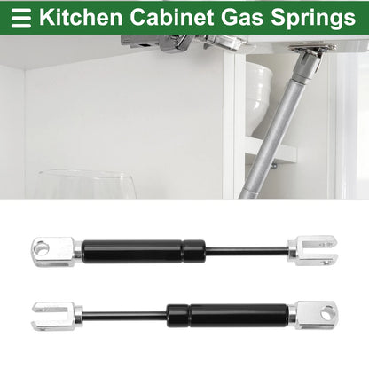 2Pcs Lift Supports Struts for (7 Inch, Black U Shape End)