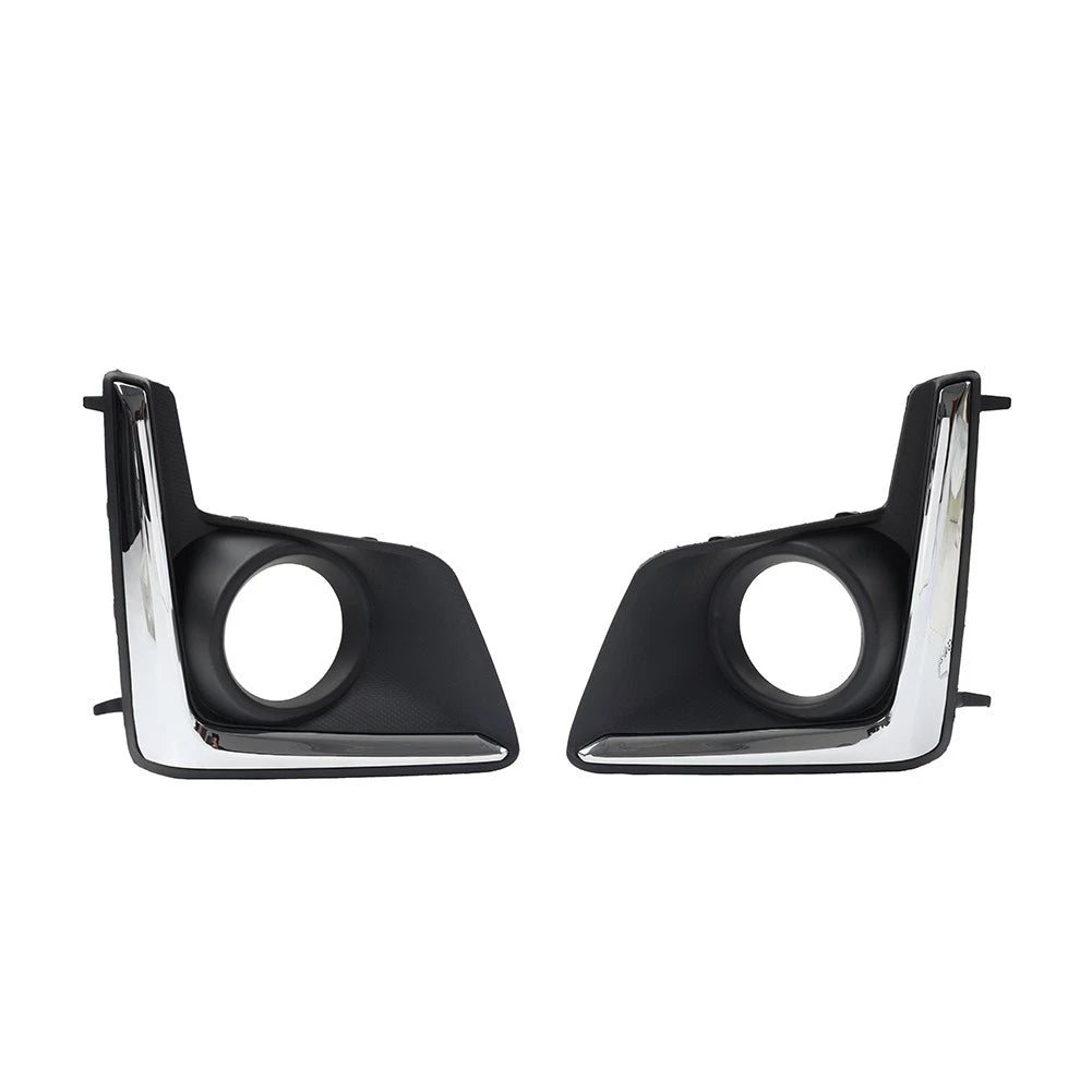 1 Pair Fog Light Chrome Bezel Cover for Subaru Crosstrek (2016–2017)