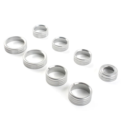 8x Air Conditioner Switch Button Knob Trim for GMC Sierra (2014–2018)
