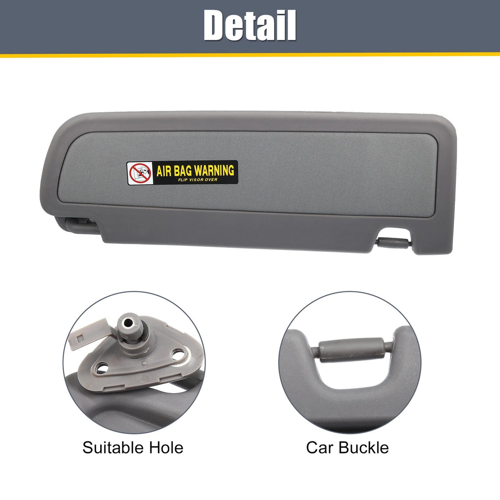 Left Side Car Sun Visor Replacement for Honda Civic (2006–2011) Deep Gray