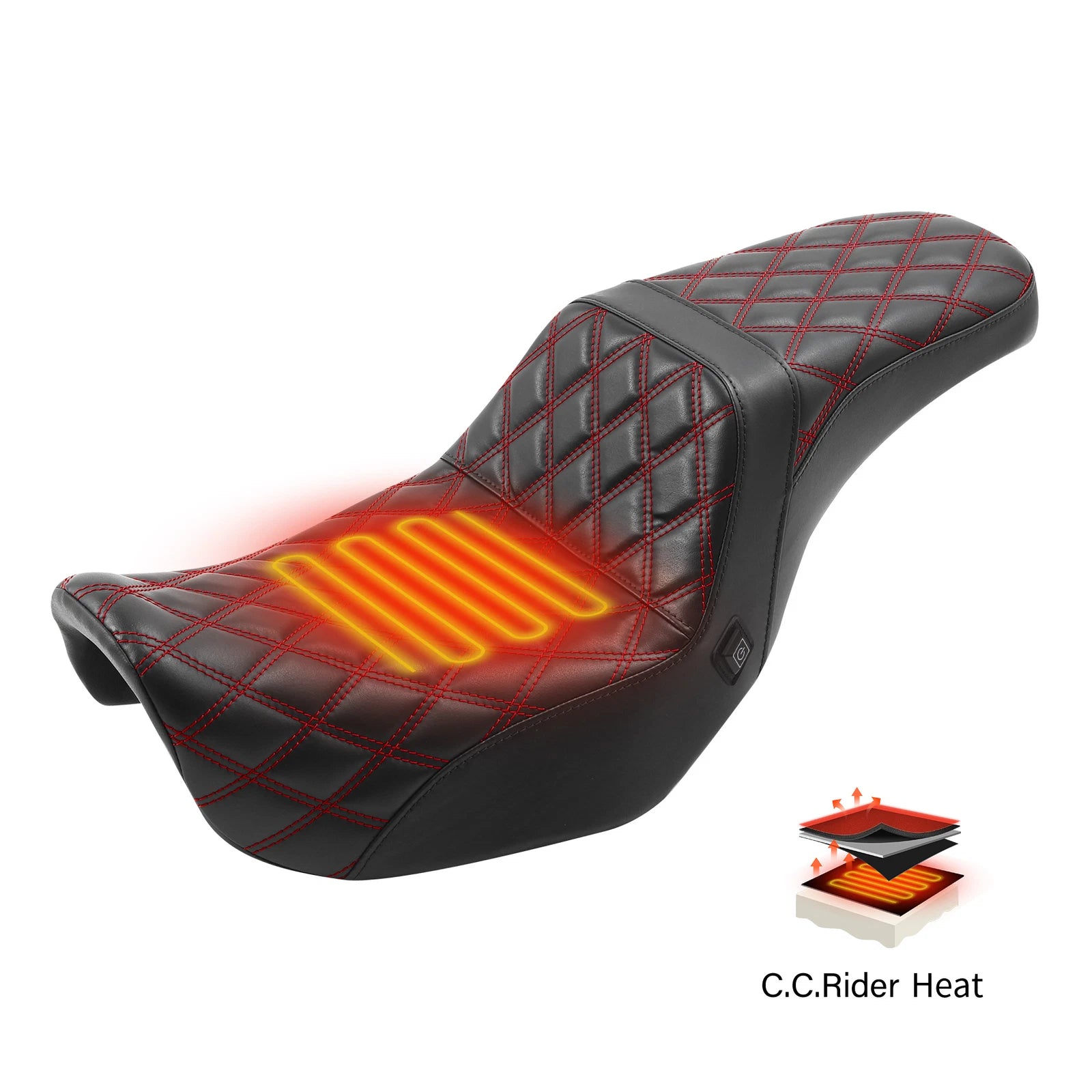 Heated Seats for Harley Dyna Wide Super Glide FXD (2006–2017)