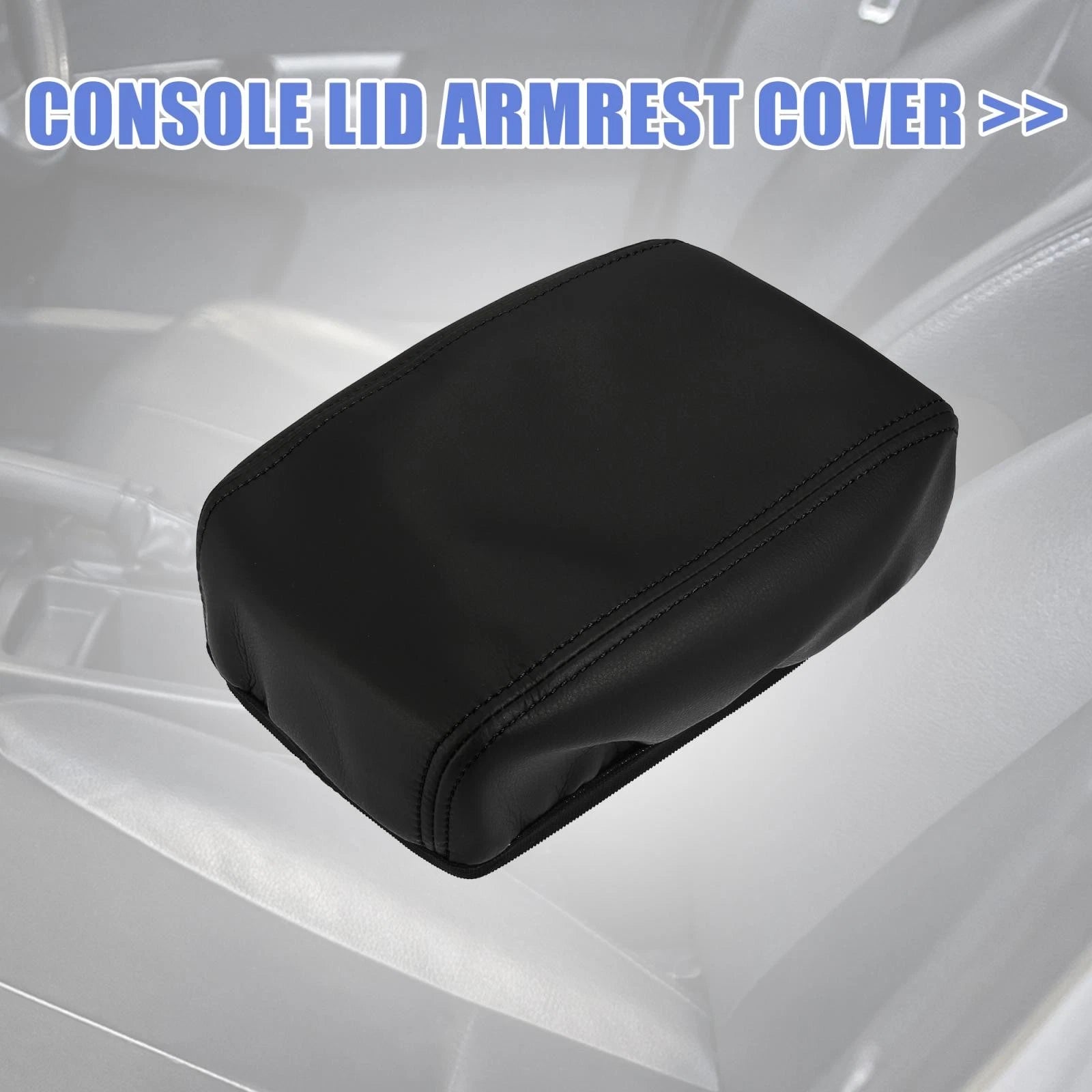 Armrest Protector Cover Faux Leather for Subaru Forester (2013–2018) Black