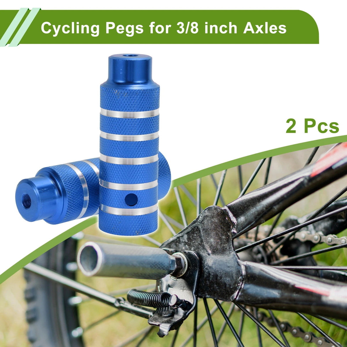 Bike Pegs 110mm Replacement Set for 5 Stripes Cycling Foot Pegs (Universal)