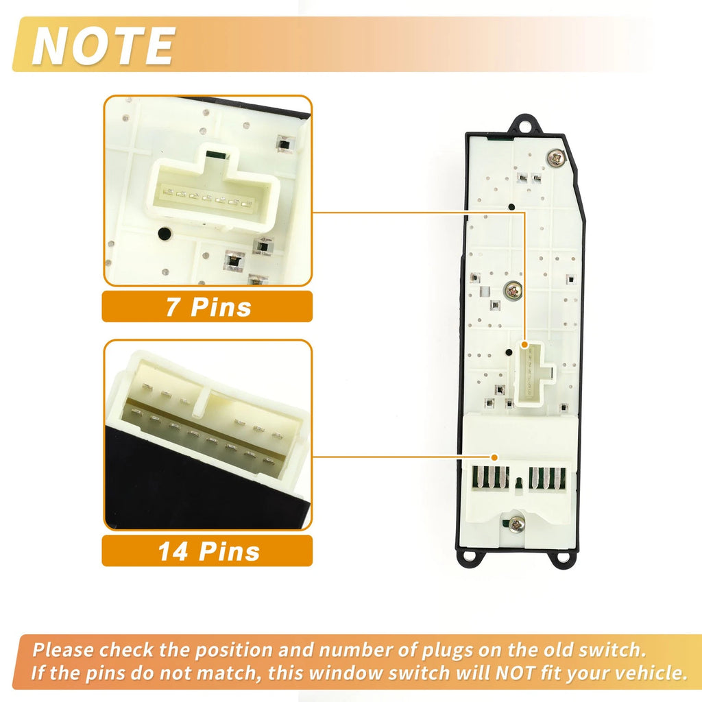 Power Window Switch for Toyota (No. 8482060120) (2010–2015)