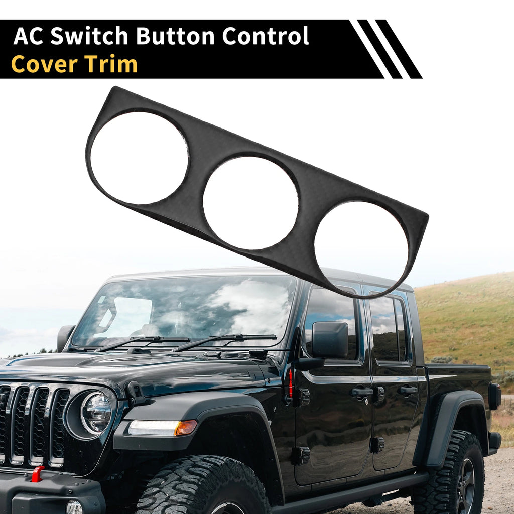 Console AC Switch Button Control Cover Trim for Jeep Wrangler JK (2007–2018)