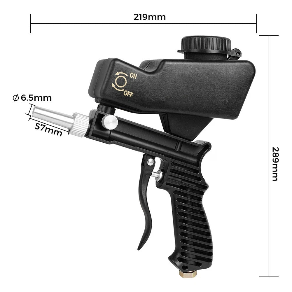 Handheld Air Sandblaster for Metal Cleaning and Surface Preparation