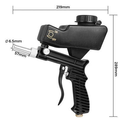 Handheld Air Sandblaster for Metal Cleaning and Surface Preparation