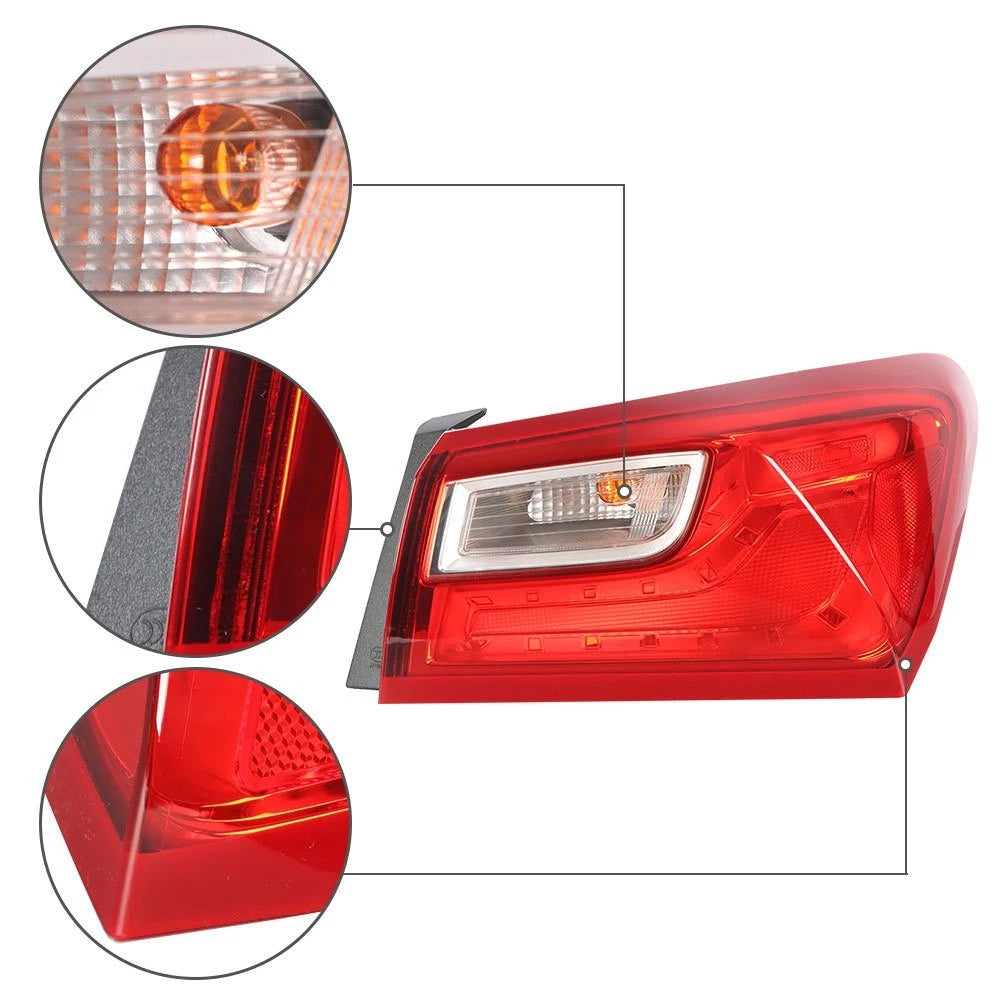 Outer Red Tail Light Assembly for Chevy Malibu (2016–2021)