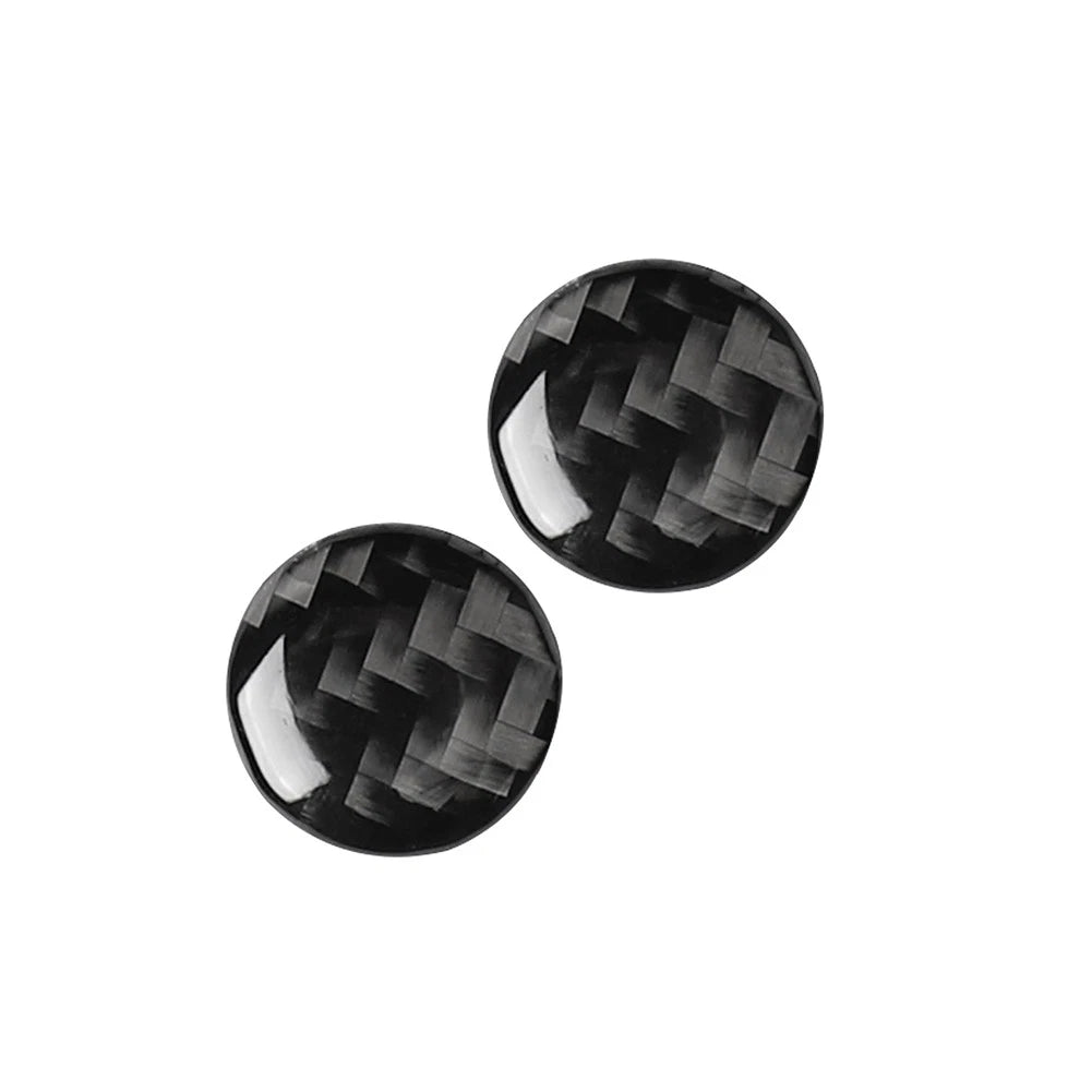 Carbon Fiber Inner AC Switch Button Cover Trim for Audi A6 A7 (2012–2018)