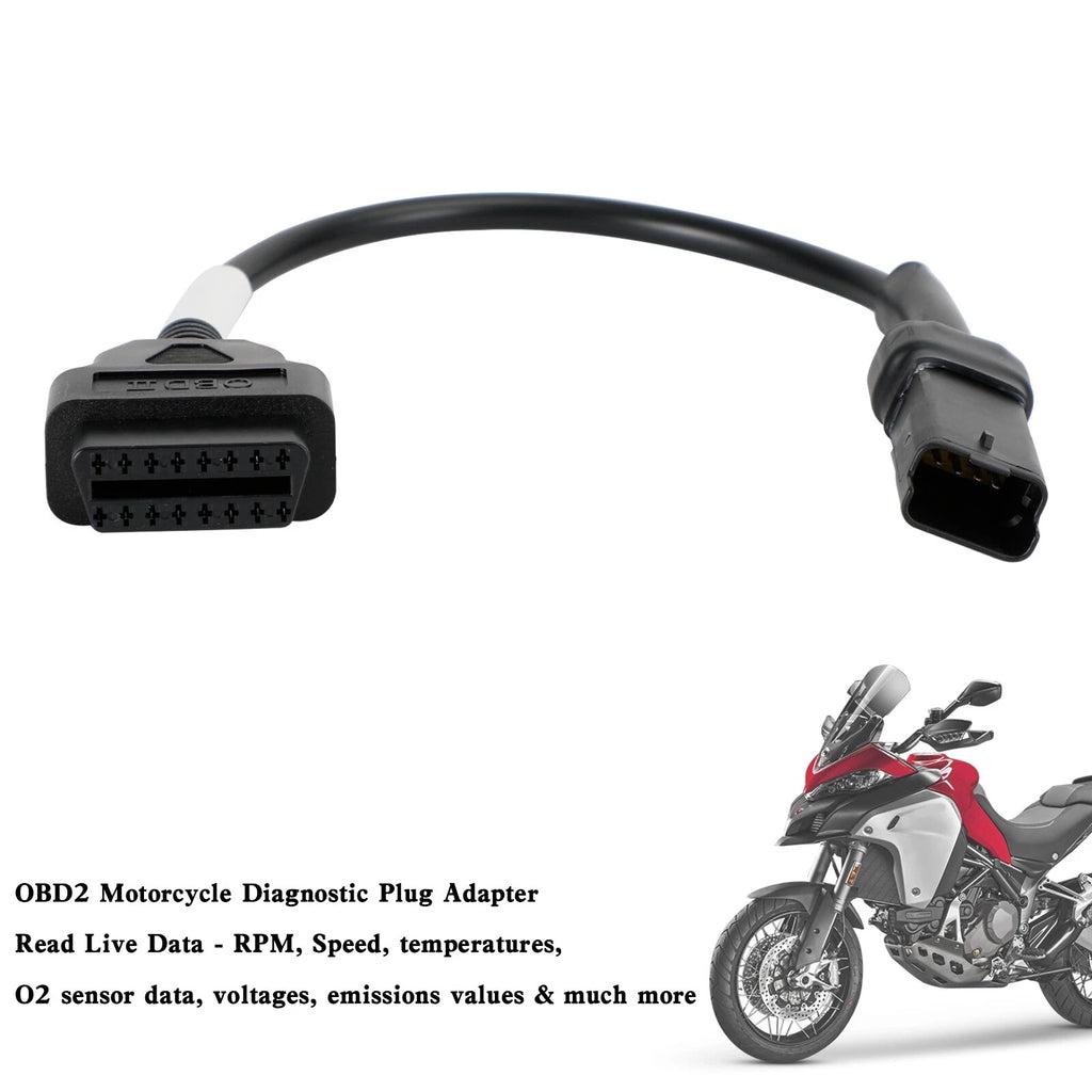 4 Pin to OBD2 Diagnostic Adapter Connector Harness for Ducati Panigale (T9)