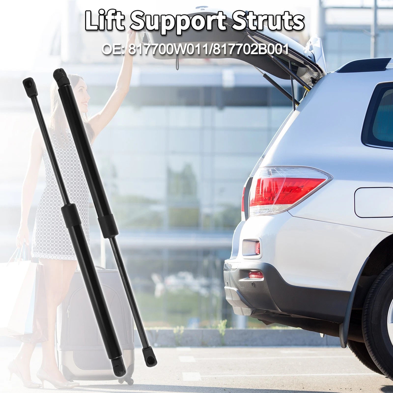 Rear Hatch Lift Supports Struts Replacement for Hyundai Santa Fe (2007–2012)