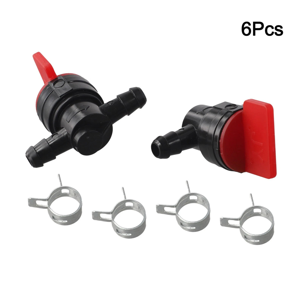 Set of 4 Fuel Gas Filter Shut Off Valve Clamps for Small Engines