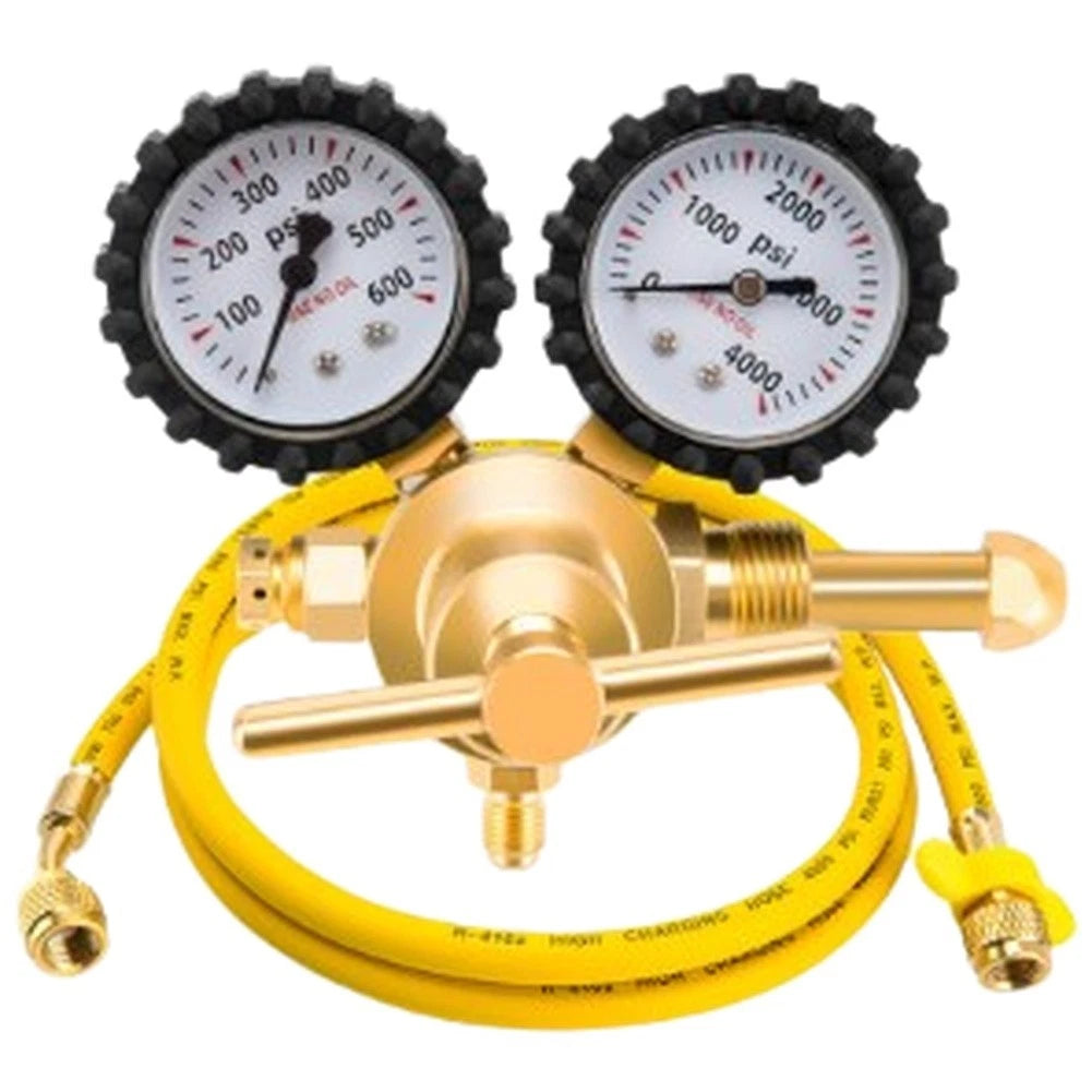 Industrial Brass Nitrogen Pressure Regulator G58 with CGA580 and Hose