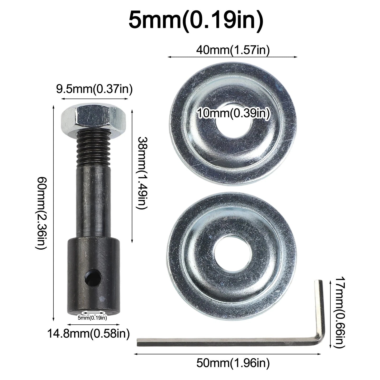 Spindle Adapter for Motor Bench Grinder (Universal Fit)