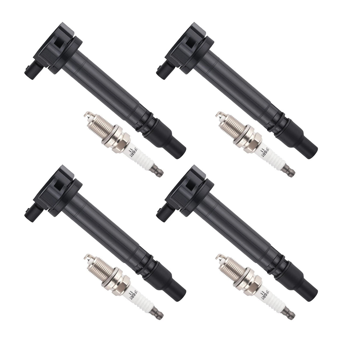 4X Ignition Coil & Spark Plug for Toyota Tacoma 2.4L 2.7L (2000–2004) UF323