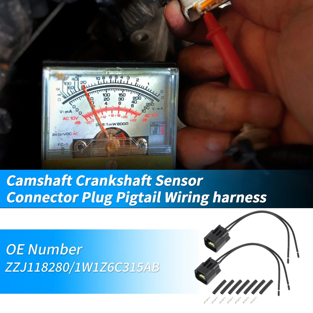 2X Camshaft Position Sensor Connector Plug Pigtail for Ford